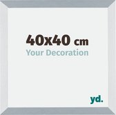 Fotolijst 40x40 cm - MDF - Aluminium Geborsteld - Mura