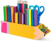 Porte-stylo en forme de crayon, enfants en bois, organisateur de stylos pour organisateur de bureau, boîte à stylos multifonctionnelle, porte-stylo, accessoires de bureau pour enfants, fournitures de bureau, organisation de salle de classe