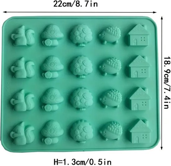 DW4Trading Siliconen Mal Herfst - Kaarsen - Gips & Epoxy Gieten - Zeep - Cake Chocolade Fondant