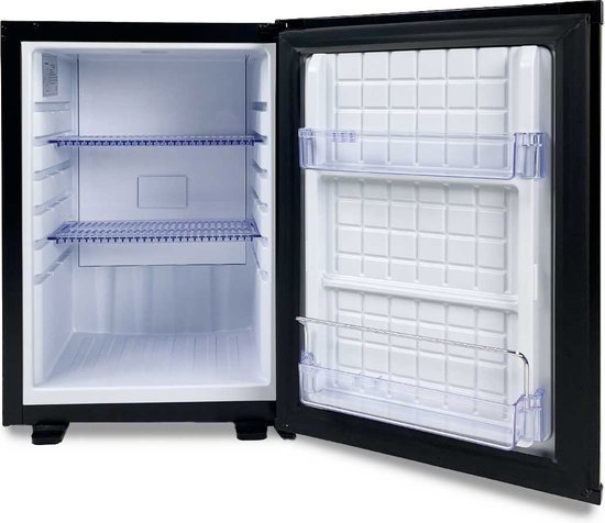 HCB® - Professionele Horeca Minibar koeling - 40 liter - 230V - Mini Koelkast - Kleine drankenkoelkast - Flessenkoelkast - Bier koelkast - tafelmodel - 43x40x56.5 cm (DxBxH) - 13 kg - Frigo - 1425 van hcb — afbeelding 3