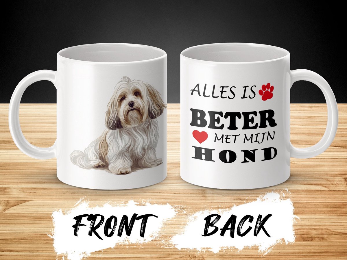 Mok Havanese Alles is beter met mijn hond - dog - doglover