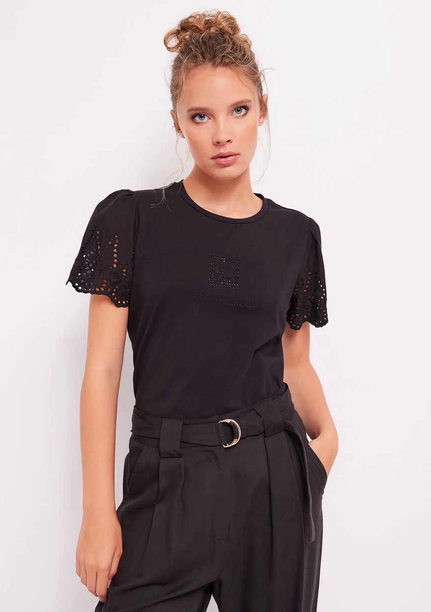 GAUDI - Short Sleeve T-Shirt 411 BD64039 Black - Maat : S
