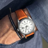 B&S Leren Horlogeband Luxury - City Orange - 20mm