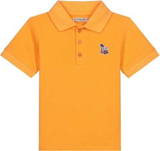 Play All Day peuter polo - Jongens - Orange Shade - Maat 86