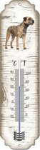 Thermometer: Border Terriër | Hondenras | Temperatuur binnen en buiten | -25 tot +45C