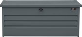 AXI Miles metalen Opbergbox 600 Antraciet - Kussenbox met bodem en slot – 480 Liter - 165x70x62cm