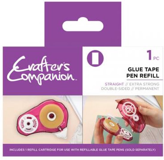 Crafter's Companion - Glue Tape Pen Refill - Straight