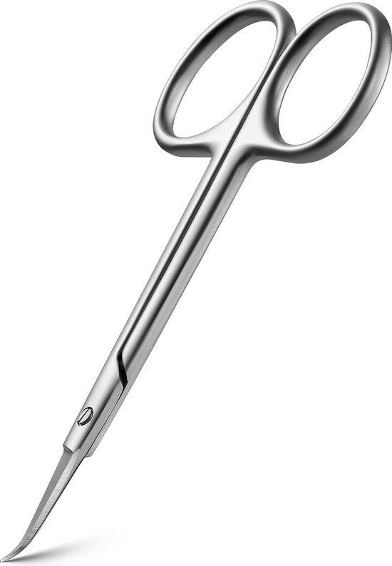 Bastix - Nauwkeurige nagelriemschaar met gebogen punt - scherpe schaar voor dode nagelriemen en nijnagels in Russische stijl, professionele nagelriemtrimmer met scherp dun mes