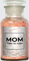 Badzout met Etiket: mom time to relax - Origineel Moederdag Cadeau - makeyour.com - Premium Badzout - makeyour.com