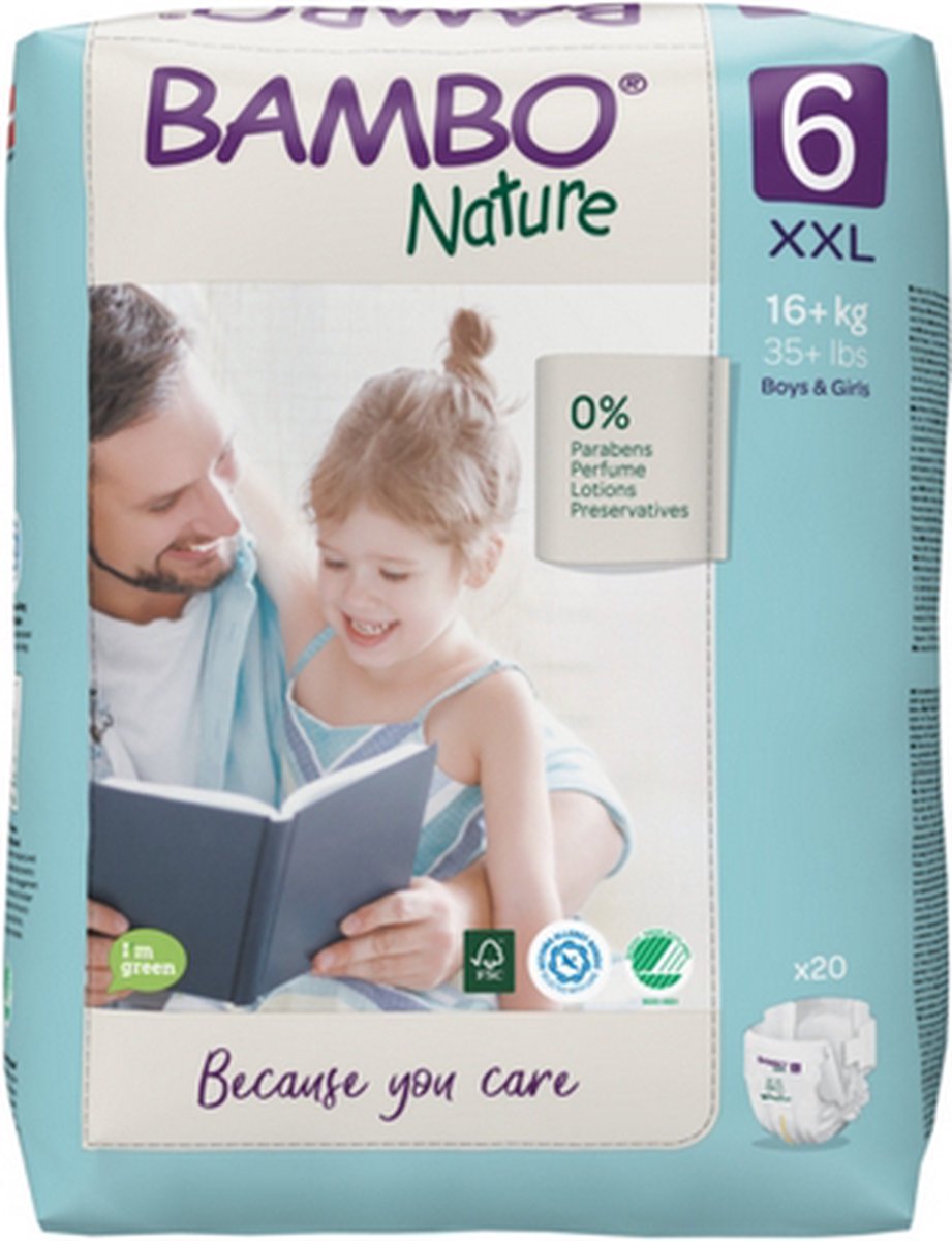 Bambo Nature 6 XXL - 6 pakken van 20 stuks