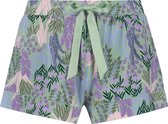Hunkemöller Dames Nachtmode Pyjama shorts Jersey Lace - Groen - maat S