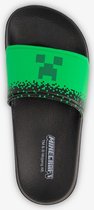 Minecraft kinder badslippers zwart groen - Maat 33