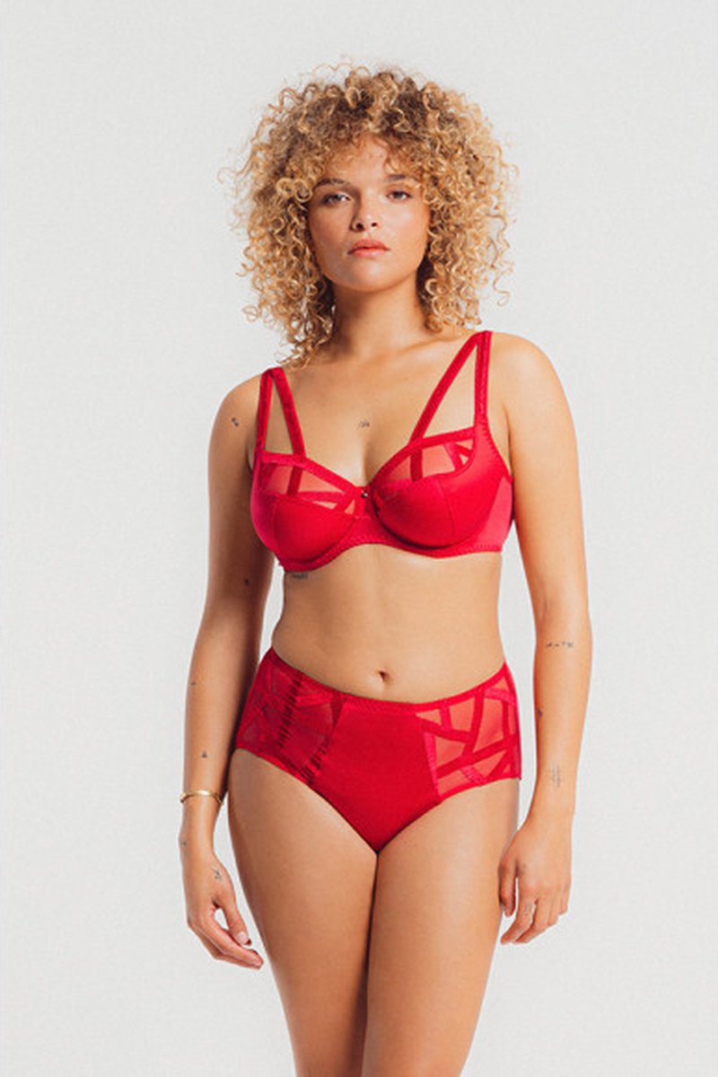 Louisa Bracq Serie Beugel Bh 47101 471 ROUGE A LEVRE - maat EU 80B / FR Rood