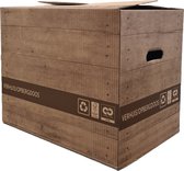 Ace Verpakkingen - Boîtes de déménagement - Durables - 10 pièces - 57L - Capacité de charge de 40KG - Boîtes de déménagement - Fermeture automatique - Pas besoin de ruban adhésif - Recyclables - Label Cradle to Cradle® & FSC