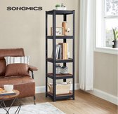 Songmics - Bibliothèque - Etagère de rangement - 5 étagères - jusqu'à 400kg - réglable - 150 x 37 x 37 cm - GLR037B01