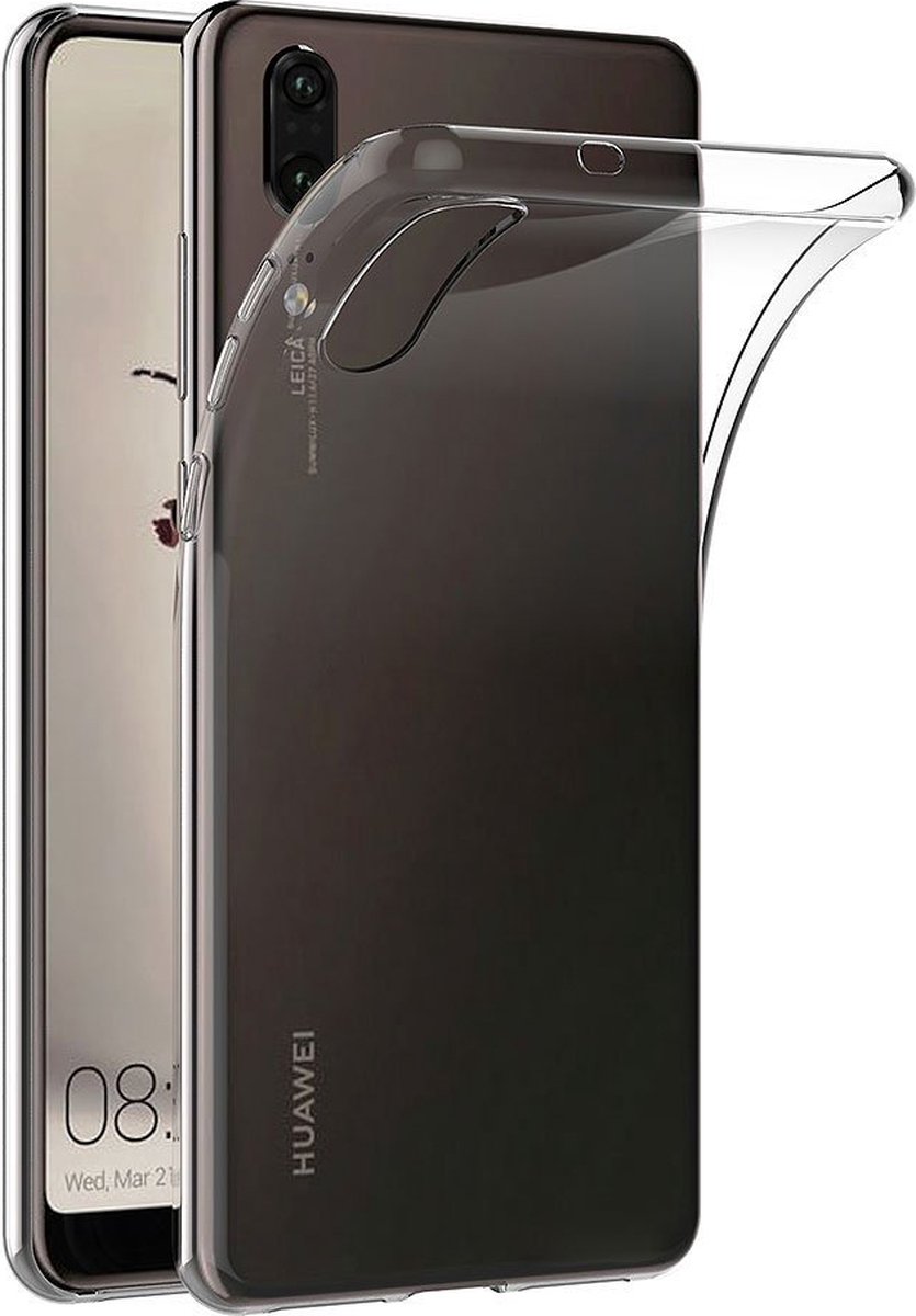 Hoesje voor Huawei P20 backcover Shockproof siliconen Transparant