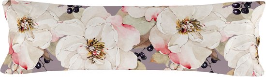 Kussensloop HappyFriday White Peonies Multicolour 45 x 125 cm