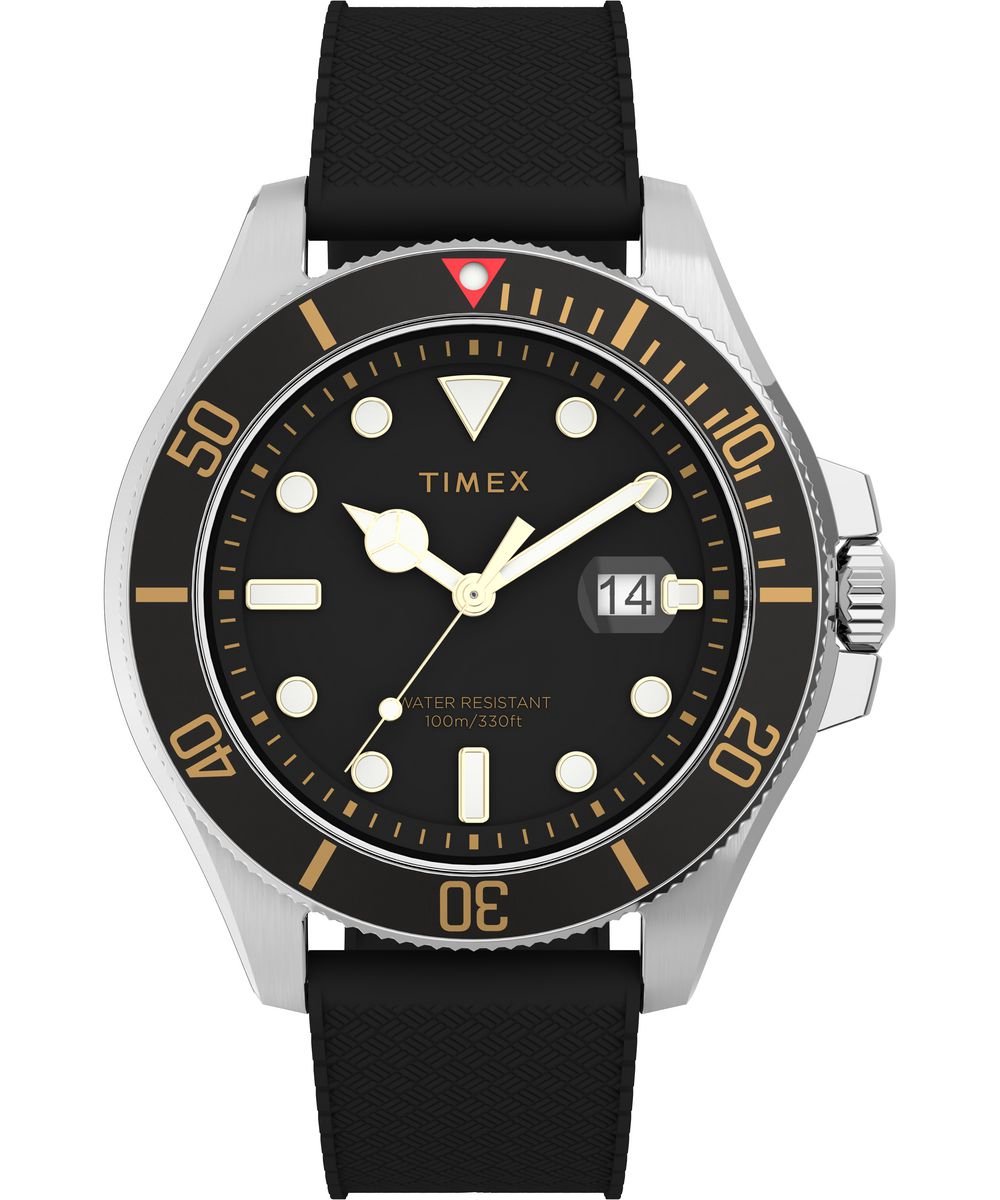 Timex Harborside Coast TW2V27200 Horloge - Rubber - Zwart - Ø 43 mm