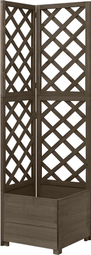 Plantenbak met klimrek 120 x 38 x 210 cm kopen