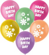 Folat - Ballons boho girlz joyeux anniversaire - 6 pièces