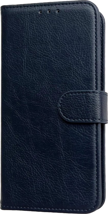 Casemania Étui pour Samsung Galaxy A25 - Blauw - Étui portefeuille de Luxe en similicuir