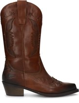 Sacha - Heren - Cognac leren western boots - Maat 42