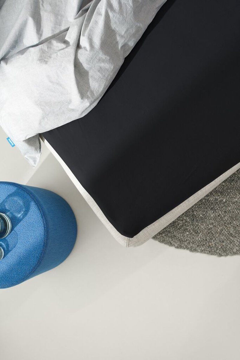 Auping Jersey 235 hoeslaken voor matras - 140/160 x 200/210/220 cm - Zwart - Biologisch katoen thumbnail 5