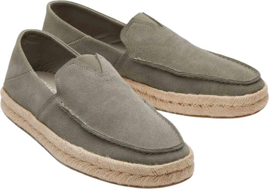 TOMS Alonso Loafer Rope Espadrilles Hommes - Olive - Taille 42