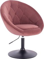 Rootz Velvet Draaifauteuil - Bureaustoel - Verstelbare stoel - Ergonomisch ontwerp - Duurzaam fluweel - Ruimtebesparend - Eenvoudige montage - 81cm-93cm x 46cm x 44cm