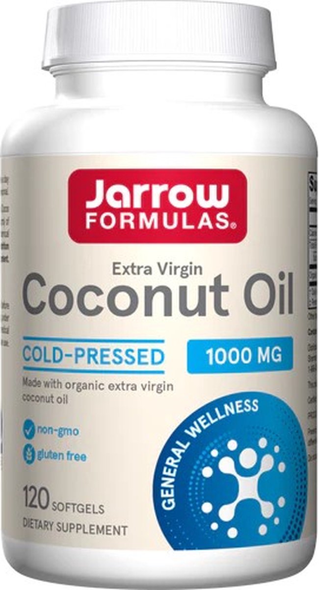 Goedkoopste Coconut Oil (Organic Extra Virgin) 120 capsules - extra vergiene biologische kokosolie | Jarrow Formulas