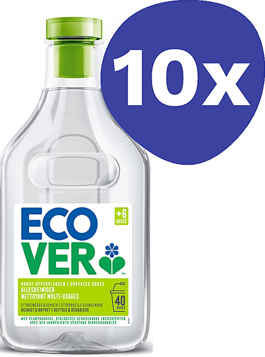 Goedkoopste Ecover Allesreiniger Citroengras & Gember (10x 1L