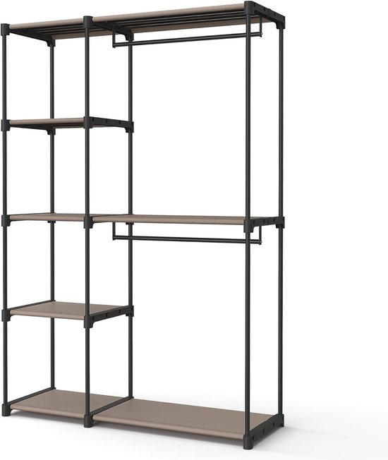 SONGMICS Kledingkast, kledingrek, vrijstaande kapstok, met