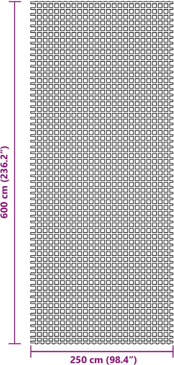 vidaXL - Tenttapijt - 6x2,5 - m - antracietkleurig van Vidaxl — afbeelding 5