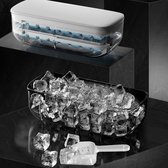 Ice Cube Trays 48 Pcs Silicone Ice Block Mold Cover - Ice Storage Box voor Keuken Bar Party Dranken (Oranje) Ice cube tray