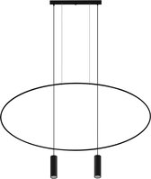 Hanglamp Holar 2-Lichts Zwart - Giga Meubel