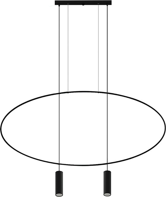 Hanglamp Holar 2-Lichts Zwart - Giga Meubel