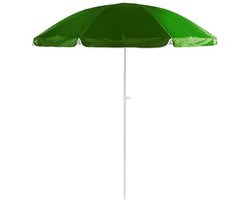 Strand/tuin parasol verstelbaar - groen - nylon - 200 cm - UV bescherming