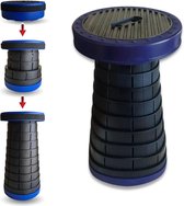 Verstelbare Telescopische Vouwkruk 3 Standen Houder 100 kg - Ideaal voor Strand, Camping, Tuin en Bergen pop up stool