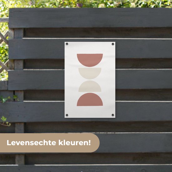 Décoration de jardin Minimalisme - Pastel - Design - 40x60 cm - Affiche de jardin