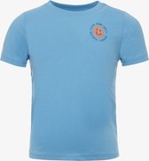 TwoDay jongens T-shirt met smiley blauw - Maat 98/104
