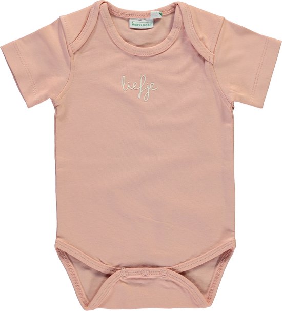 Babylook Romper Korte Mouw Liefje Peach Beige 62