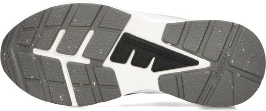 Woden Baskets pour femmes Femme - Baskets basses / Chaussures femme - Cuir - Stelle transparent - Combi Grijs - Taille 38