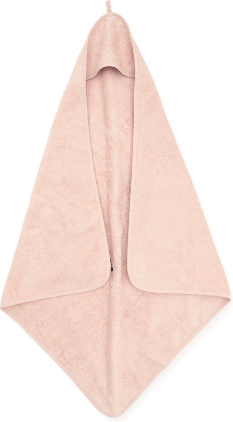 Jollein - Badcape - Roze - 100% Badstof Katoen - Baby Handdoek met Badcape, Omslagdoek, Badponcho - 75x75 cm