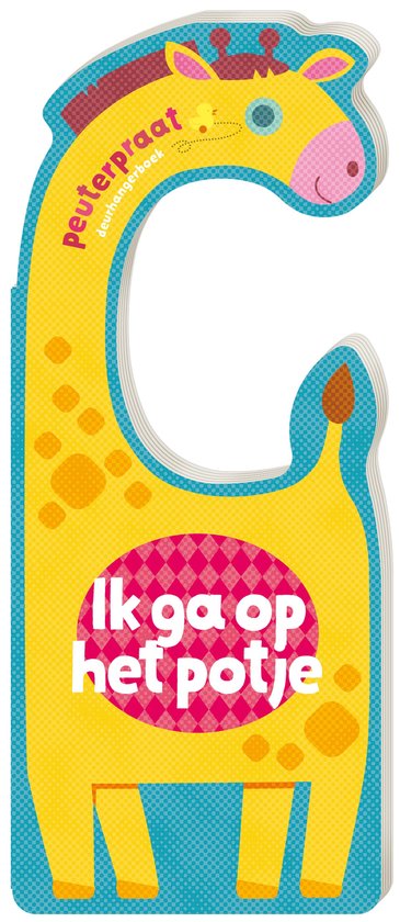 Deurhangerboek op het potje met Giraf - peuterpraat zindelijkheidstraining