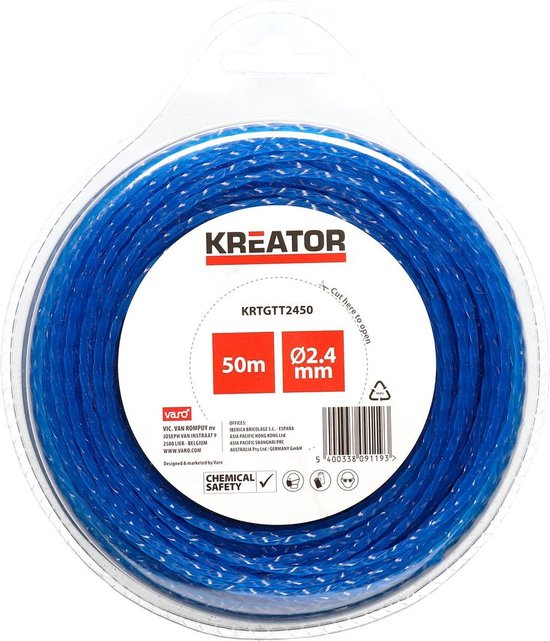 Kreator - Garden - KRTGTT2450 - Trimmerdraad - gedraaid 2,4mm 50m van Kreator — afbeelding 2