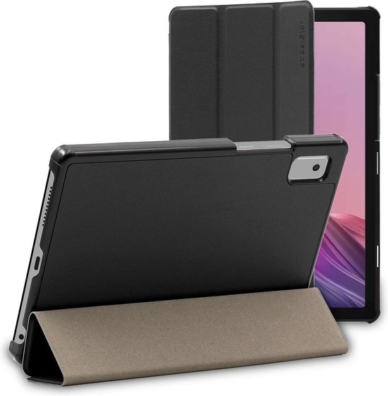 Housse étui Rotatif 360° Pour Lenovo Tab M9 (2023) - PU Cuir Bleu Foncé + Verre Trempé Inclus