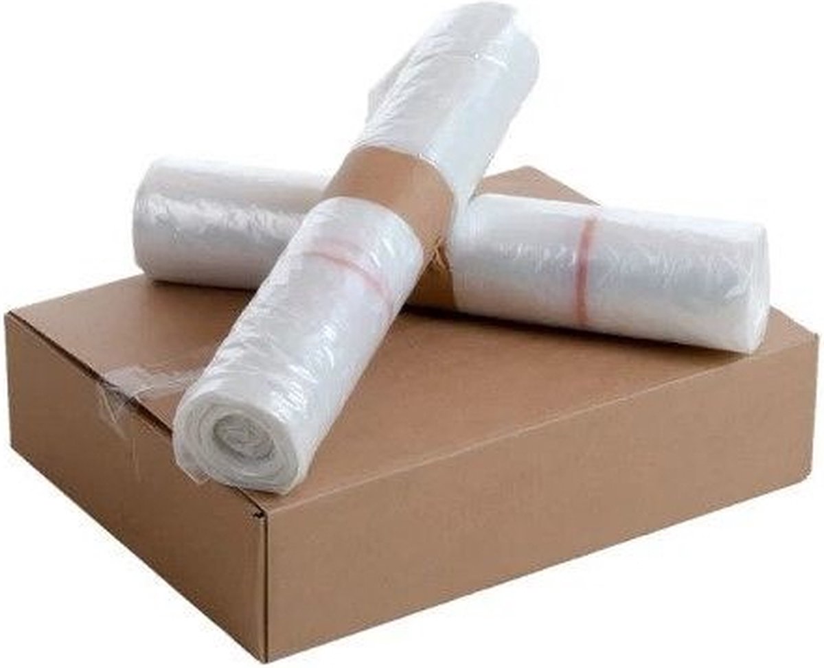 Goedkoopste Dutchlander afvalzakken 115 liter 10 stuks op rol transparant