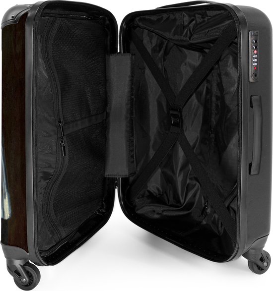 NoBoringSuitcases.com® - Grande valise Jeune fille à la boucle d'oreille en perle - Vermeer - Art - Maîtres anciens - Bagage - Valise de voyage - Valise chariot - Valises 67cm