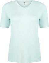 Zoso T-shirt Peggy T Shirt With Spray Print 242 0060 Aqua Dames Maat - S