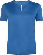 Zoso T-shirt Rachel Luxury Basic T Shirt 242 1010 Strong Blue Dames Maat - XL
